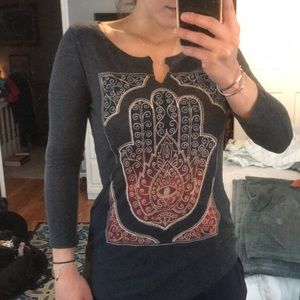 Lucky Brand 3/4 length tee